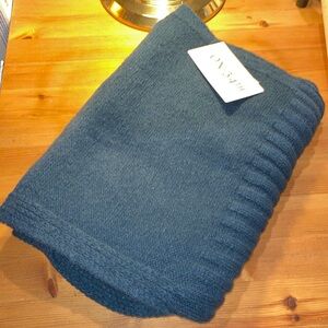 On 34th Women's Wide-Ribbed Solid Knit Scarf Teal NWT